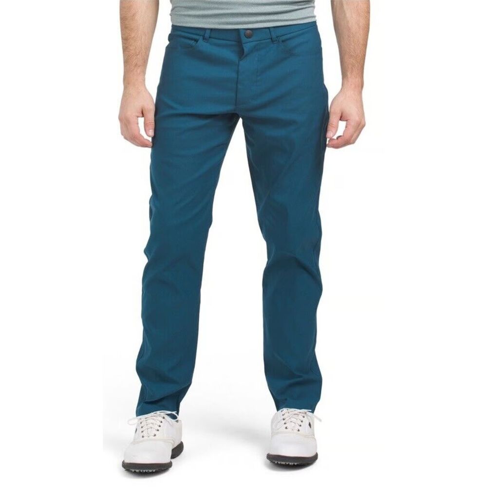 Greyson Wainscott 5 Pocket Trouser Pants Men's Golf Wicking Blue 33x32